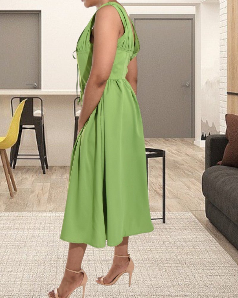 Ladies Lime Corset Dress - StylePhase SA