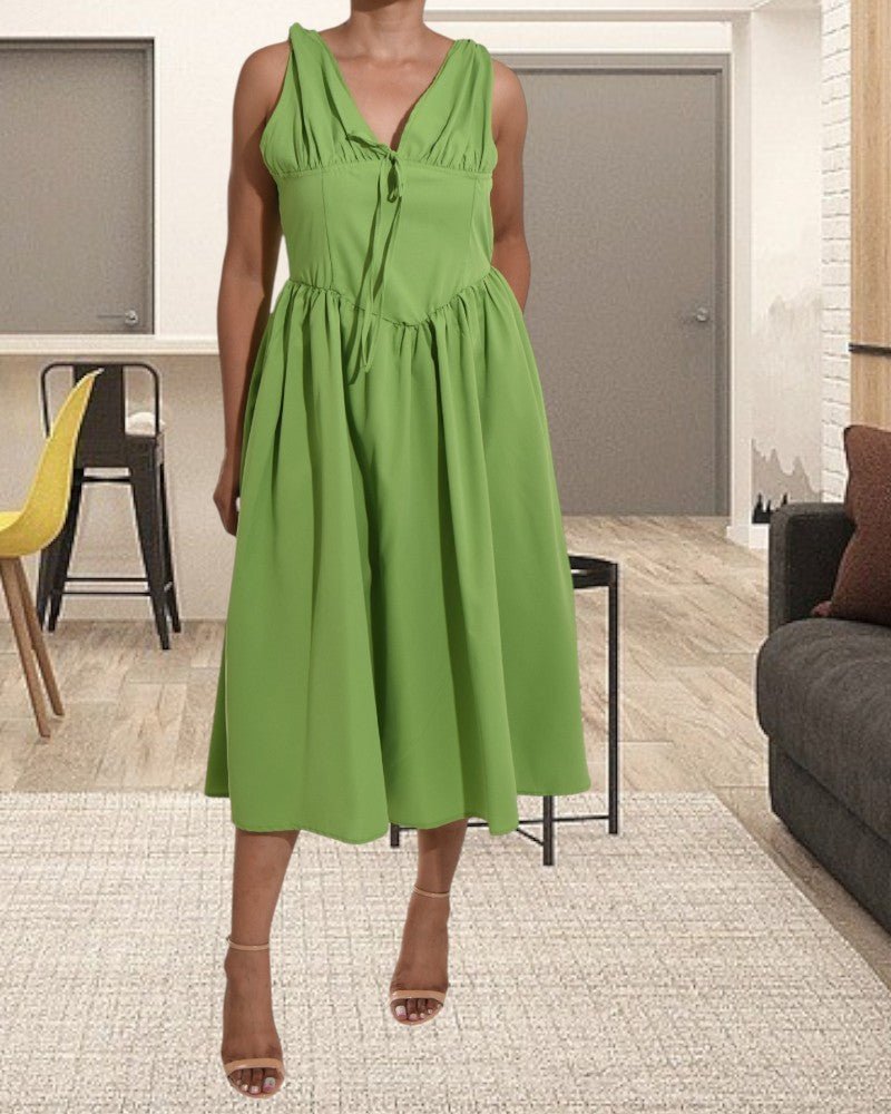 Ladies Lime Corset Dress - StylePhase SA