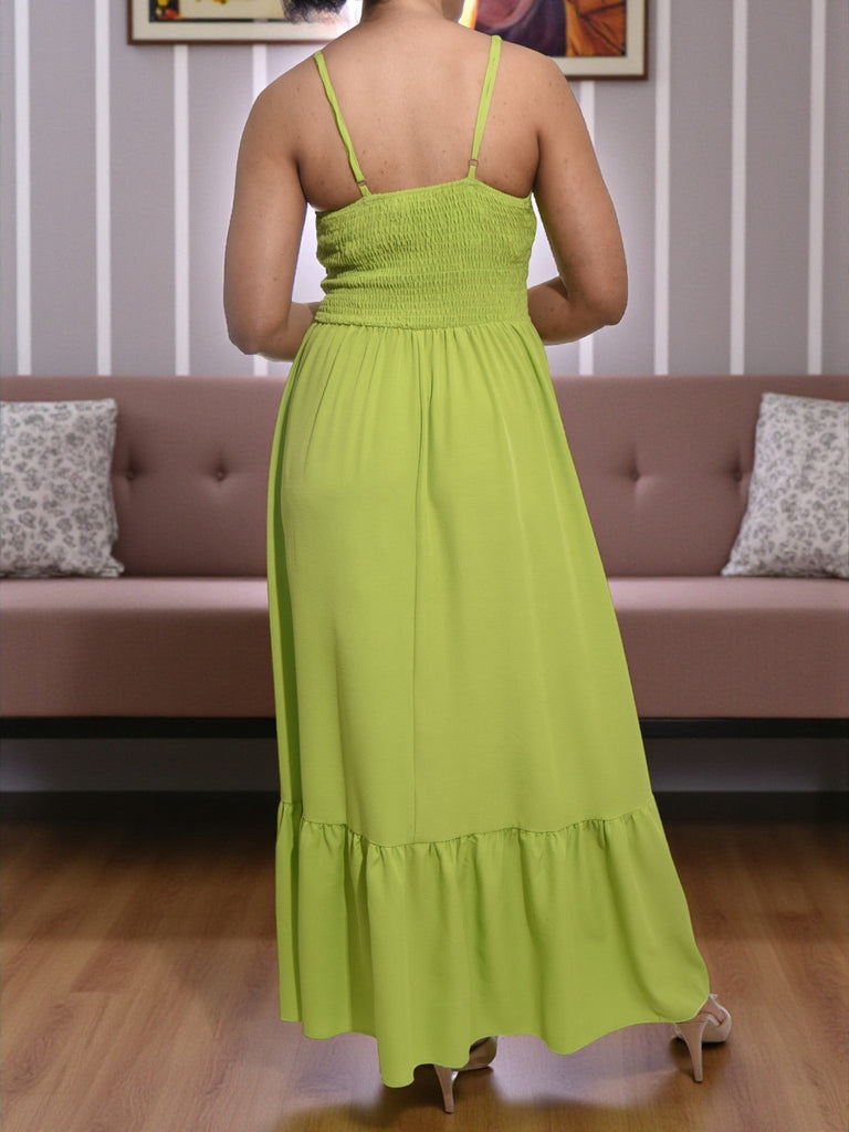 Ladies Lime Front Tie Dress - StylePhase SA