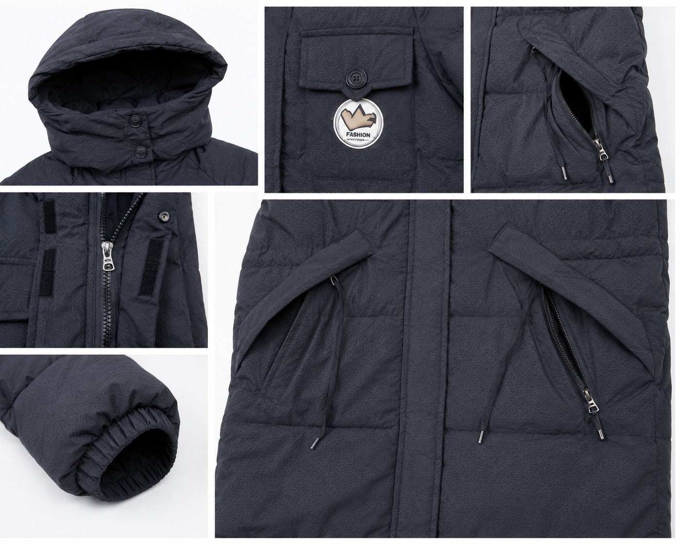 Ladies Lined Black Lined Snap Button Jacket - StylePhase SA