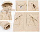 Ladies Lined Cream Lined Snap Button Jacket - StylePhase SA