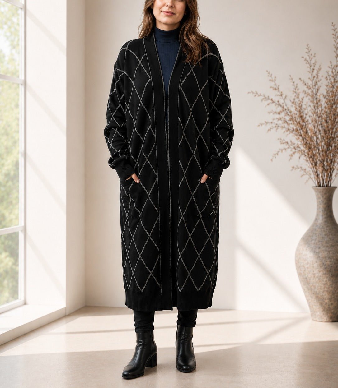 Ladies Long Jersey kimono - StylePhase SA