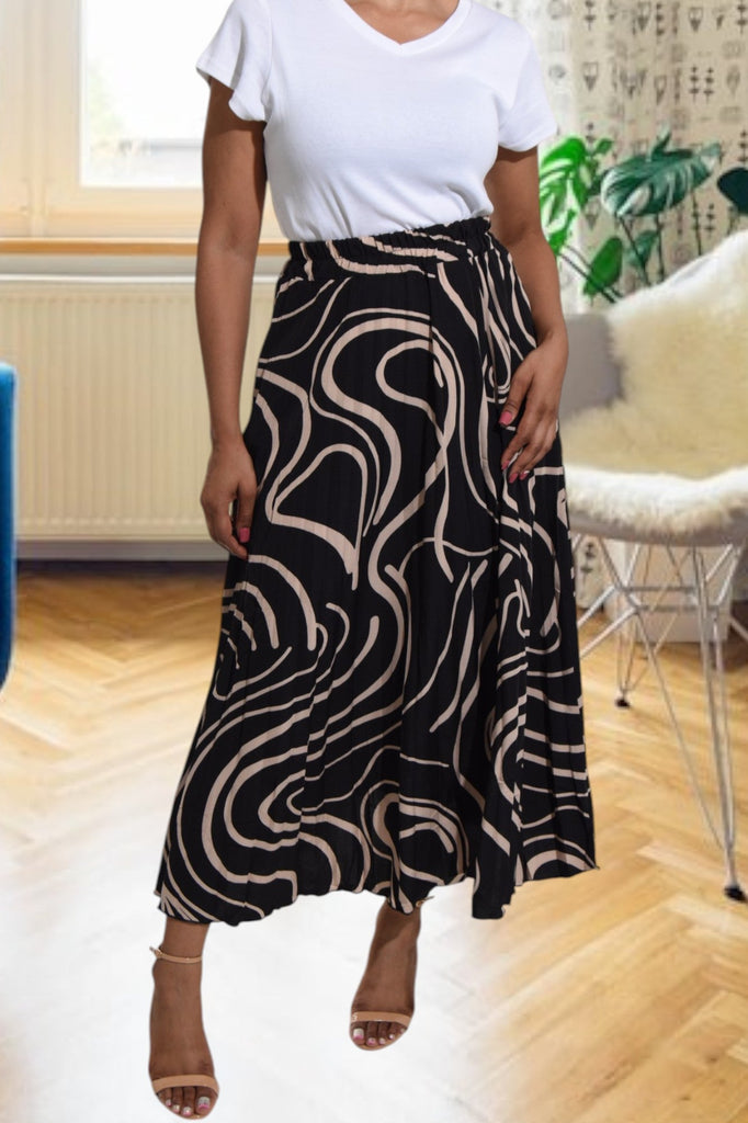 Ladies Long Pocket Pleated Skirt - StylePhase SA