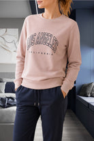 Ladies Los Angeles Printed Top - Pink - StylePhase SA