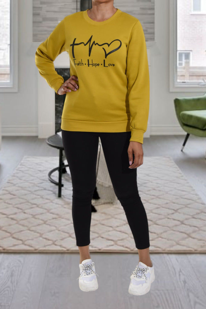 Ladies Love Mustard Sweater - StylePhase SA