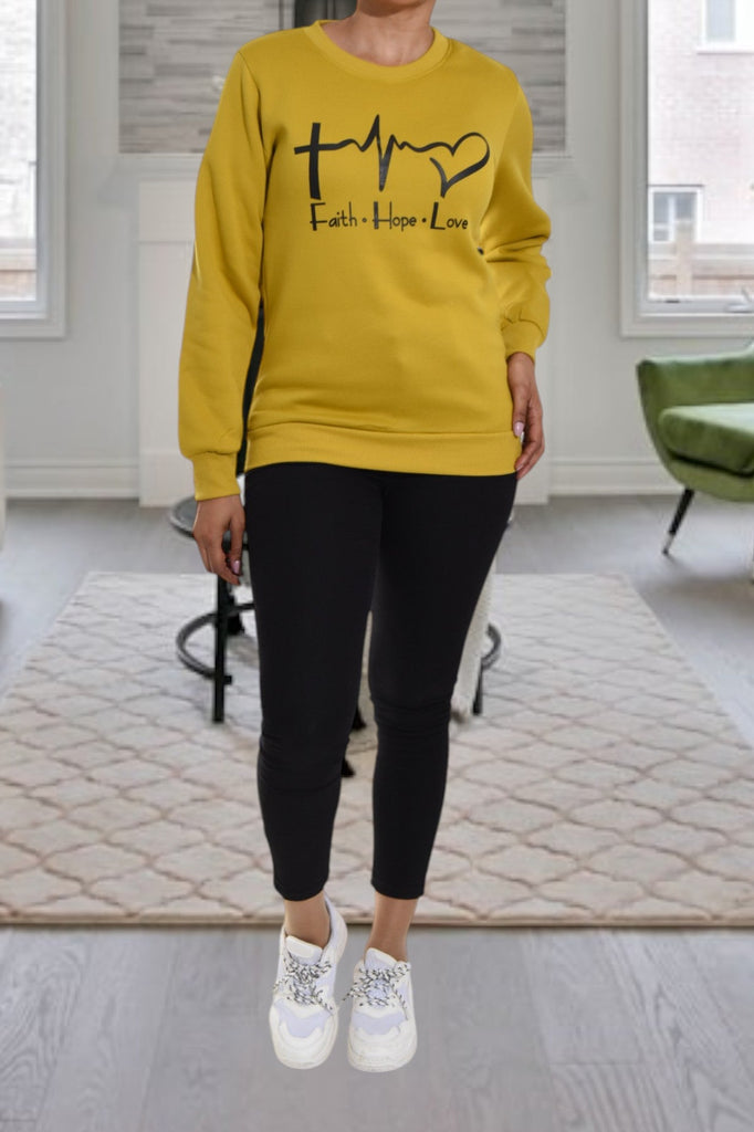 Ladies Love Mustard Sweater - StylePhase SA