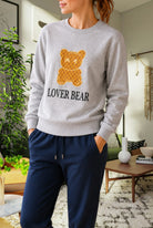 Ladies Lover Bear Fleece Top - Grey - StylePhase SA