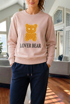 Ladies Lover Bear Fleece Top - Pink - StylePhase SA