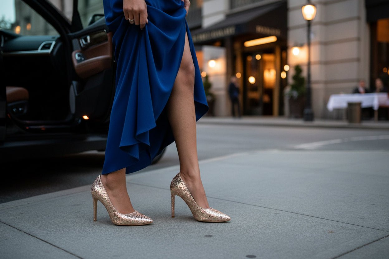 Ladies Lysa Gold Heels - StylePhase SA