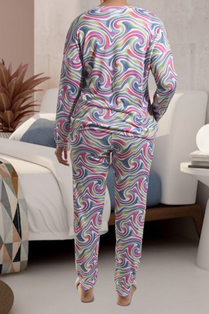 Ladies Marble Print Pj Set - StylePhase SA