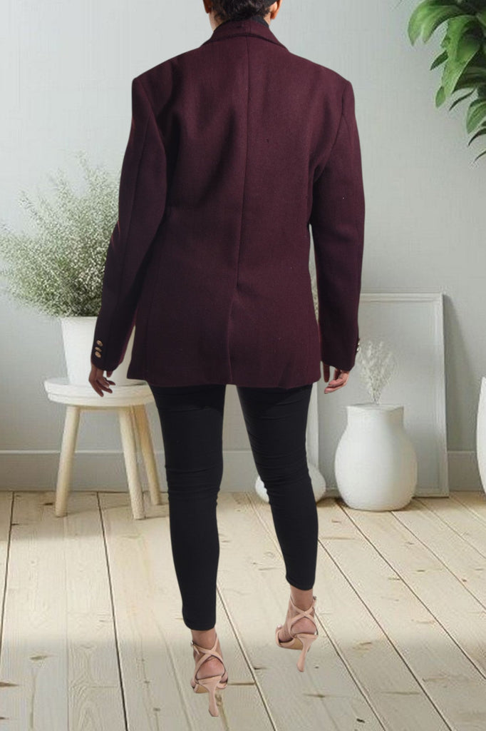 Ladies Maroon Blazer Coat - StylePhase SA