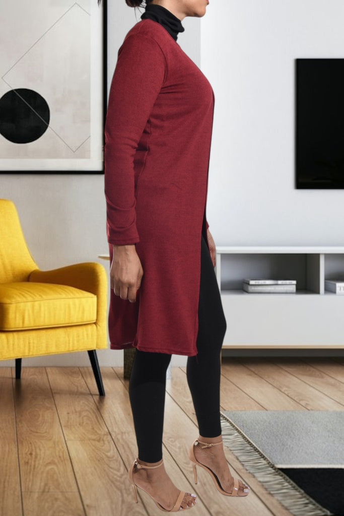Ladies Maroon Knit Gilet - StylePhase SA