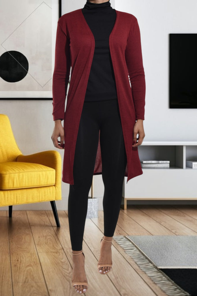 Ladies Maroon Knit Gilet - StylePhase SA