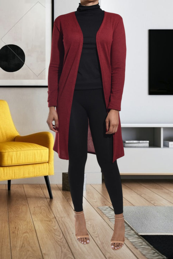Ladies Maroon Knit Gilet - StylePhase SA