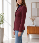 Ladies Maroon Lined Blazer - StylePhase SA