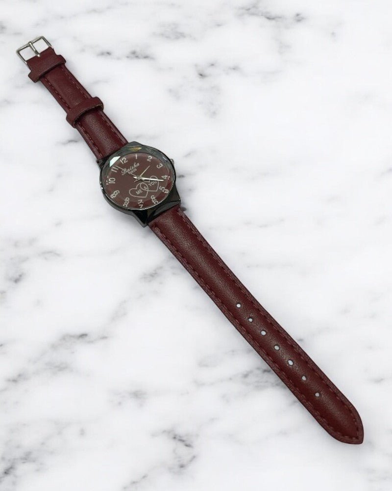 Ladies Maroon Me & You Strap Watch - StylePhase SA