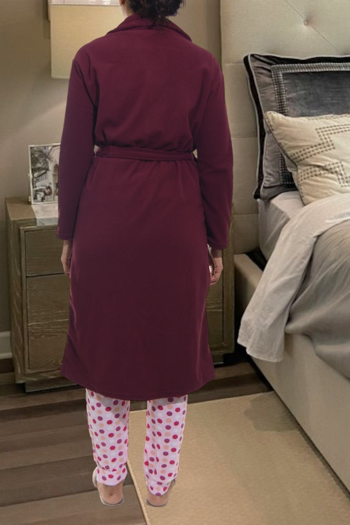 Ladies Maroon Pocket Gown - StylePhase SA