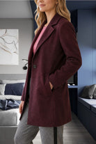 Ladies Maroon Slim Fit Blazer - StylePhase SA