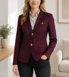 Ladies Maroon Slim Fit Blazer Coat - StylePhase SA