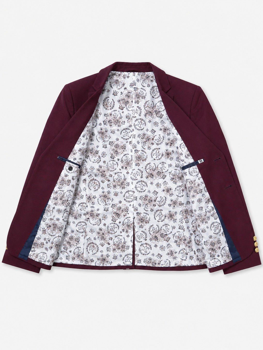Ladies Maroon Slim Fit Blazer Coat - StylePhase SA