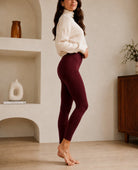 Ladies Maroon Velour Tights - StylePhase SA