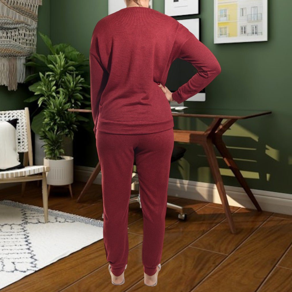 Ladies Maroon Wake Up Pj Set - StylePhase SA