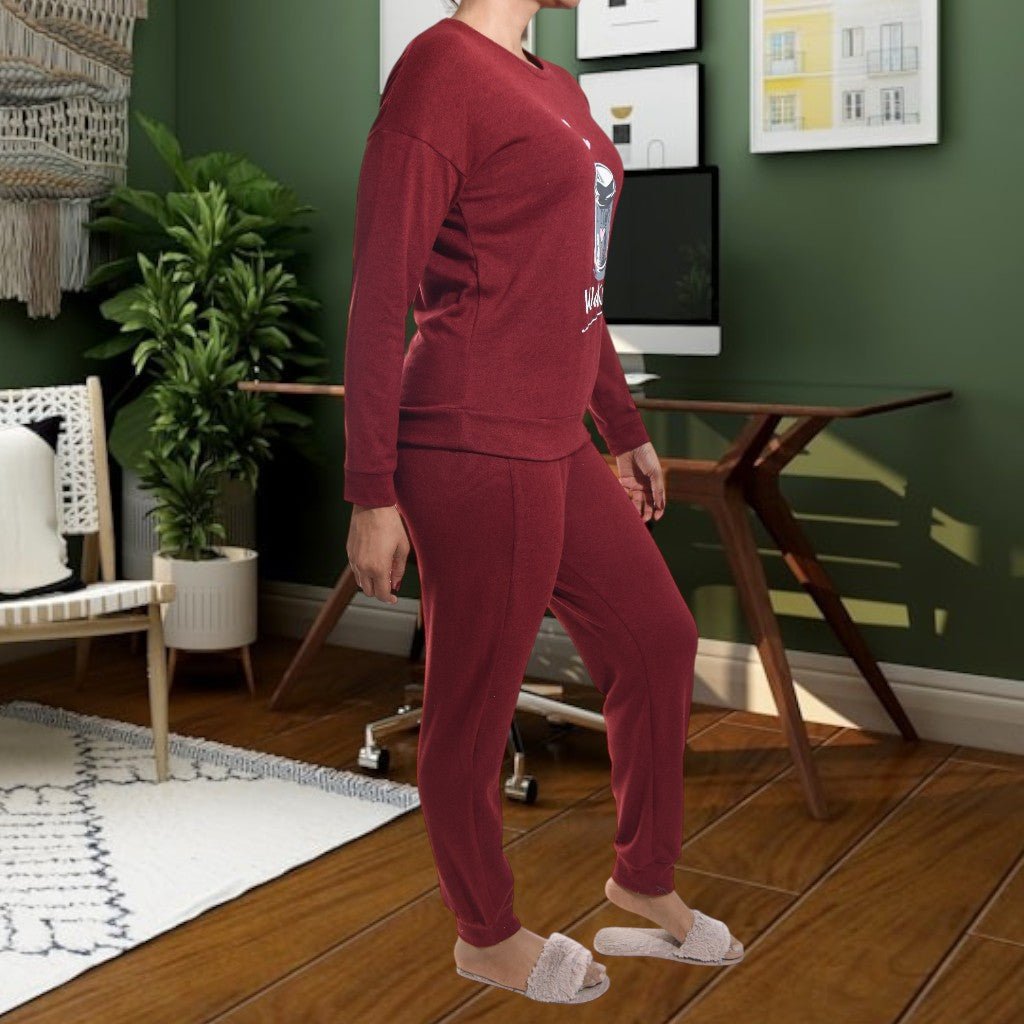 Ladies Maroon Wake Up Pj Set - StylePhase SA