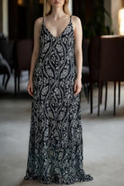 Ladies Maxi Pleated Pocket Dress - White Floral - StylePhase SA
