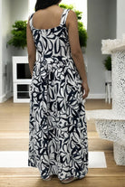 Ladies Maxi Pocket Dress - Big Floral - StylePhase SA