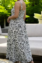 Ladies Maxi Pocket Dress - Cream Floral - StylePhase SA