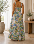 Ladies Maxi Pocket Dress-Multi Color - StylePhase SA