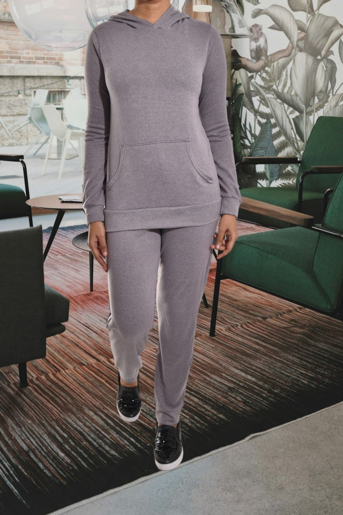 Ladies Melange Knit Pocket Tracksuit - StylePhase SA