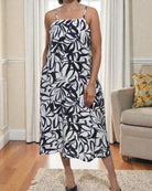 Ladies Midi Pocket Dress - Cream May Flower - StylePhase SA