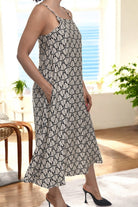 Ladies Midi Pocket Dress - Cream Seashell - StylePhase SA