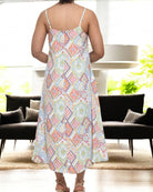 Ladies Midi Pocket Dress - Diamond Print - StylePhase SA