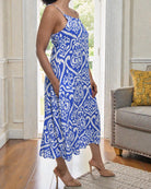 Ladies Midi Pocket Dress - Royal Blue - StylePhase SA