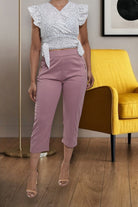 Ladies Mink Capri Zip Pants - StylePhase SA