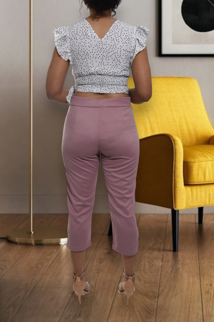 Ladies Mink Capri Zip Pants - StylePhase SA