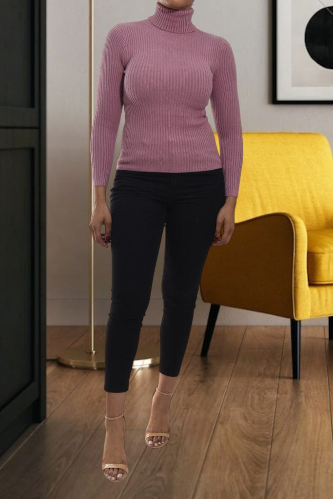 Ladies Mink Polo Neck Jersey - StylePhase SA