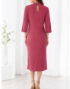 Ladies Mink Side Ruched Dress - StylePhase SA