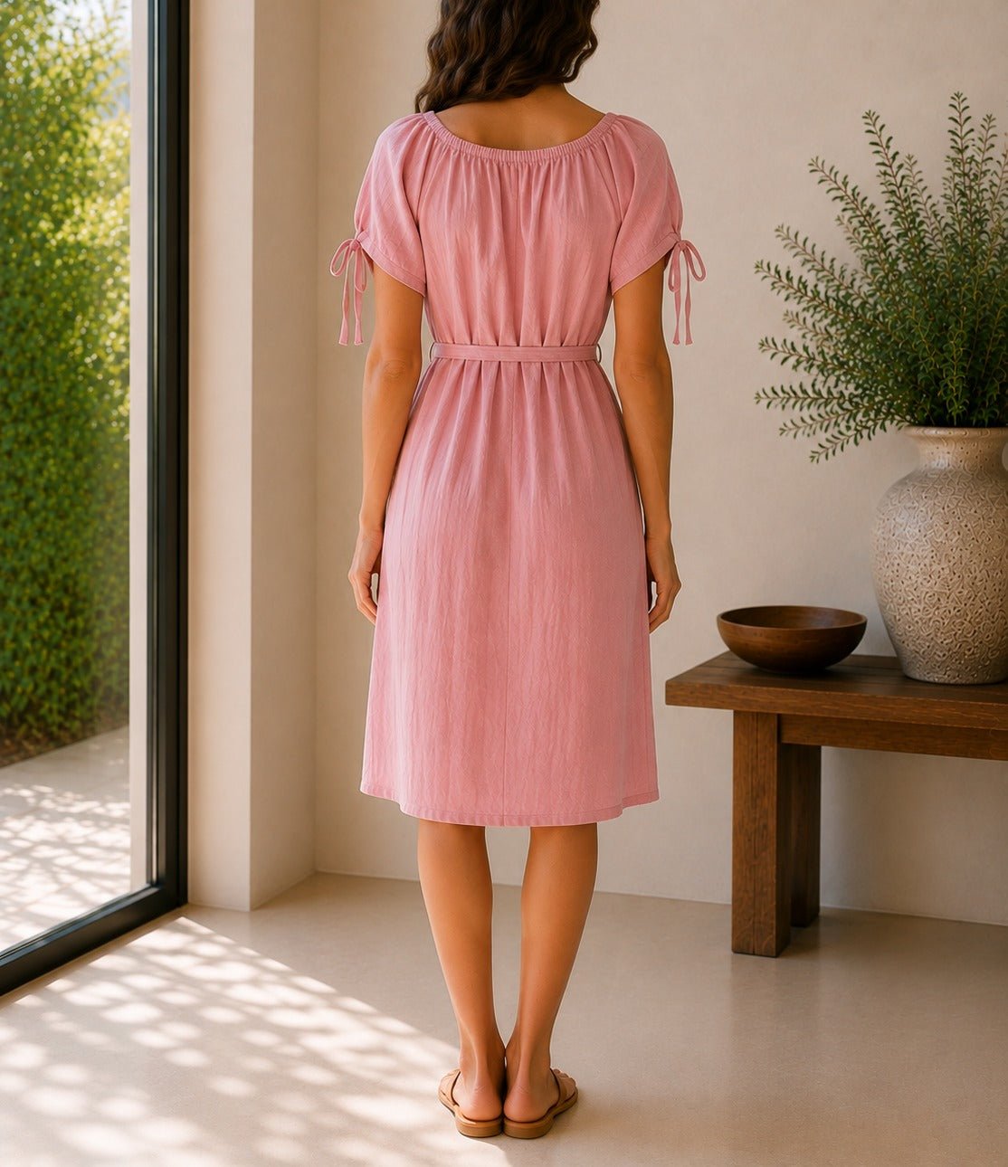 Ladies Mink Tunic Tie Dress - StylePhase SA