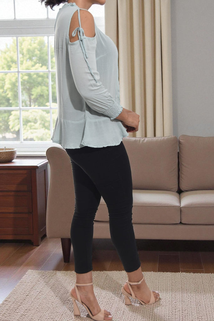 Ladies Mint Cut Shoulder Top - StylePhase SA