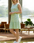 Ladies Mint Floral Mini Dress - StylePhase SA