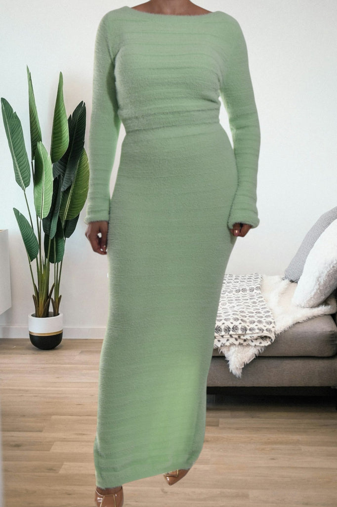 Ladies Mint Jersey Two Piece Set - StylePhase SA
