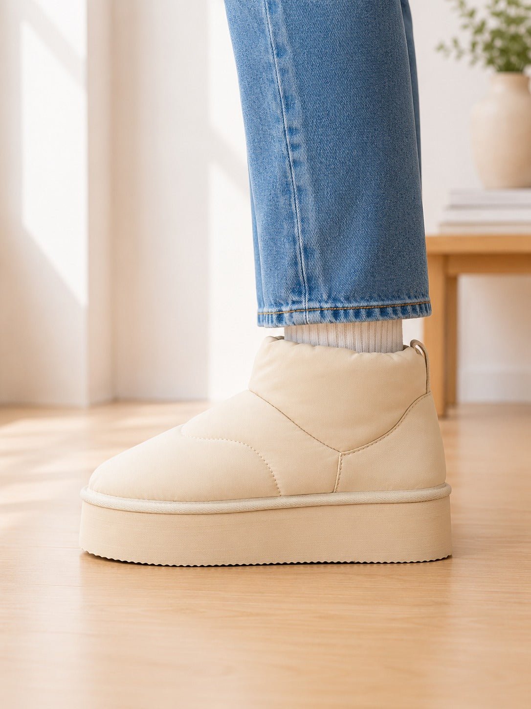 Ladies Mocha Platform Boots - StylePhase SA