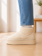 Ladies Mocha Platform Boots - StylePhase SA