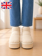 Ladies Mocha Platform Boots - StylePhase SA
