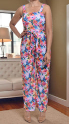 Ladies Multi Colour Tie Front Jumpsuit - StylePhase SA