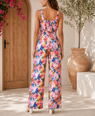 Ladies Multi Colour Tie Front Jumpsuit - StylePhase SA
