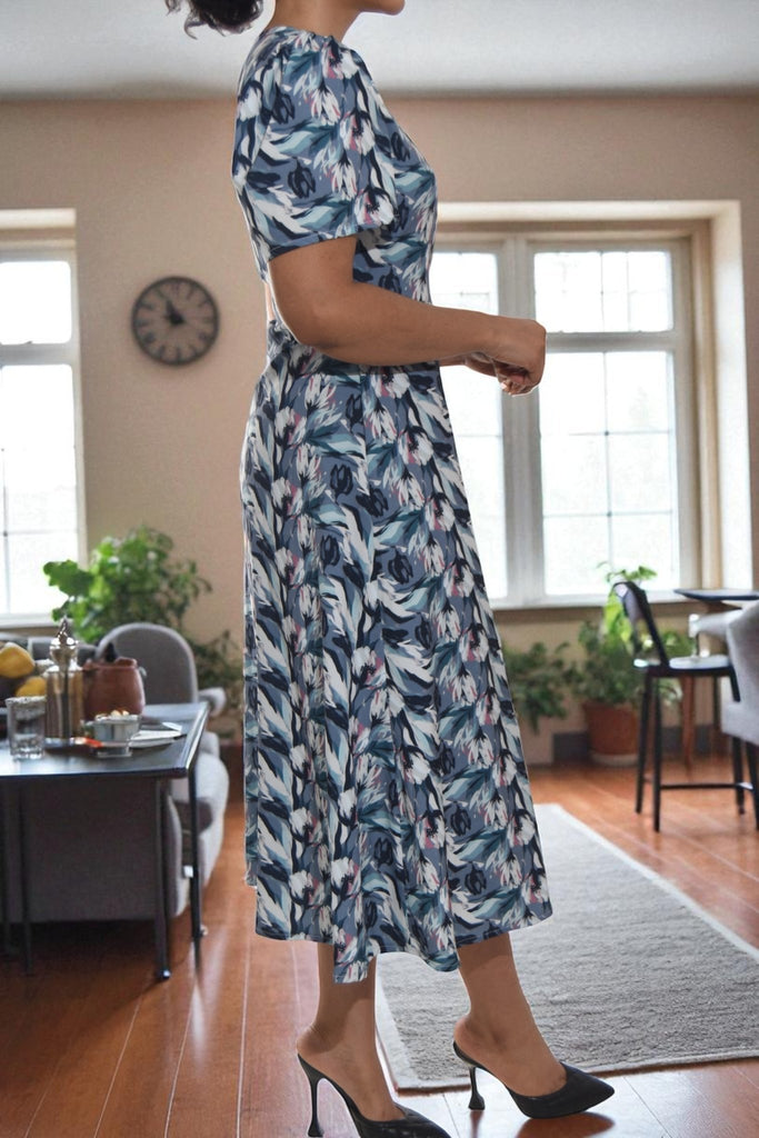 Ladies Multi Colour Wrap Dress - StylePhase SA